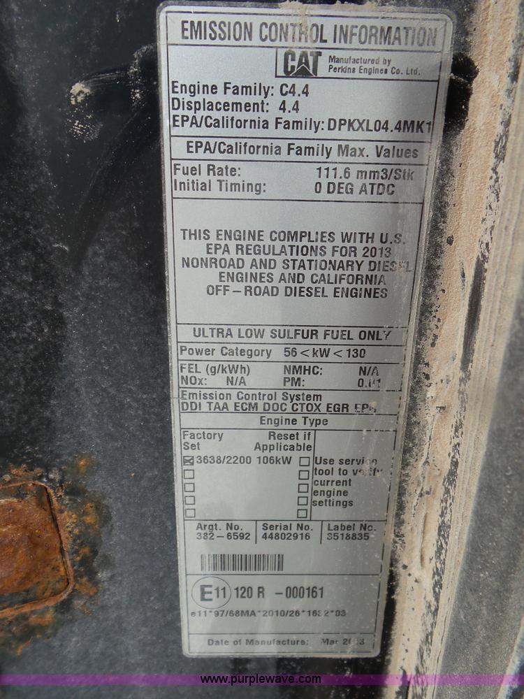 image for item L6943 2013 Caterpillar TH407C telehandler