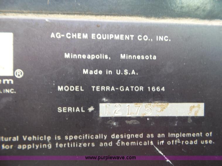 image for item L6949 Ag-Chem TerraGator 1664 self-propelled applicator