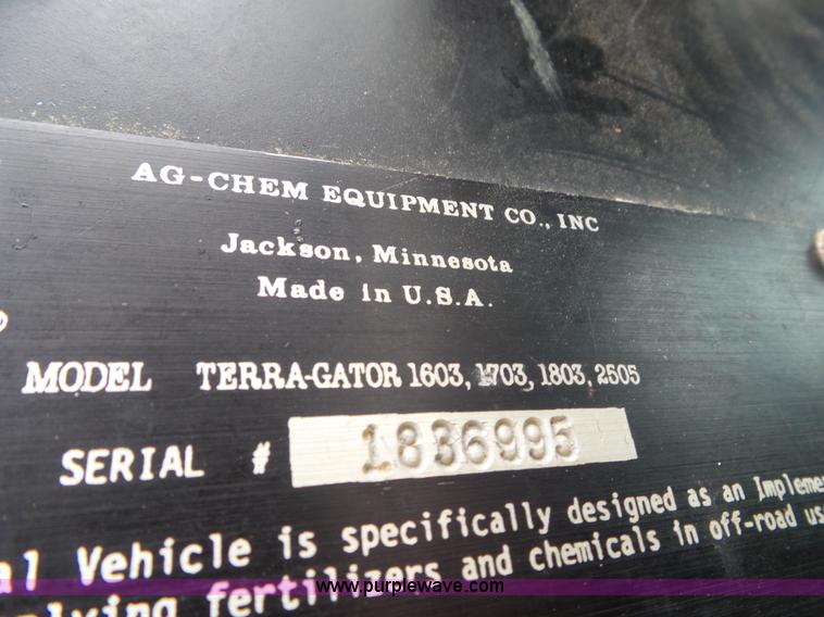 image for item L6952 Ag-Chem TerraGator 1803 self-propelled applicator