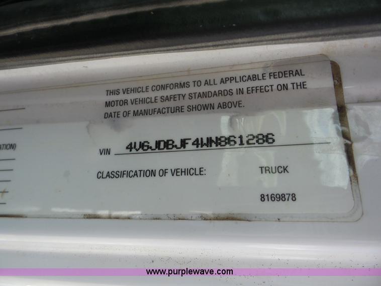 image for item BZ9700 1998 Volvo WG semi truck