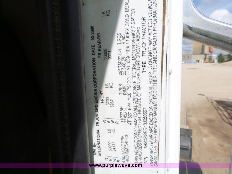 image for item J1644 2008 International 5900i semi truck