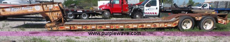 image for item K3596 1982 Eager Beaver lowboy equipment trailer