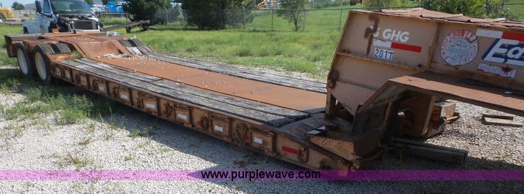 image for item K3596 1982 Eager Beaver lowboy equipment trailer