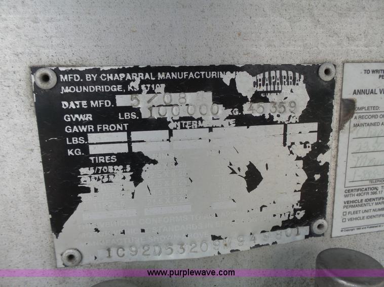 image for item K5271 2009 Chaparral drop deck trailer