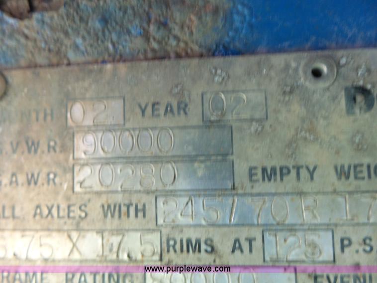 image for item K5704 2002 Doonan 482DB14B drop deck equipment trailer