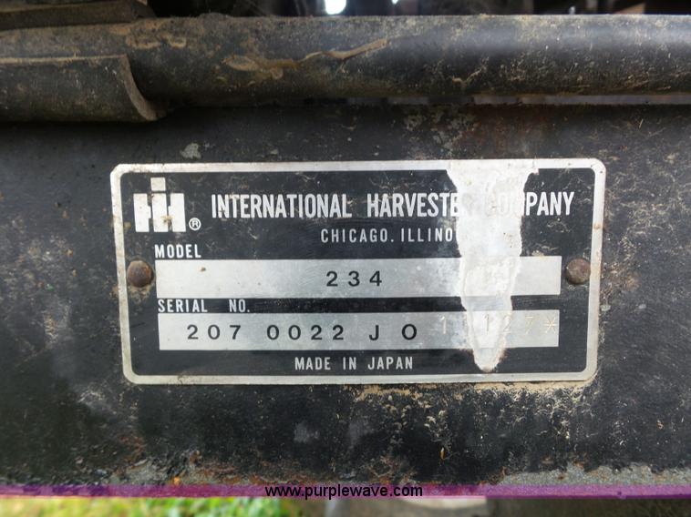 image for item BK9626 International 234 tractor