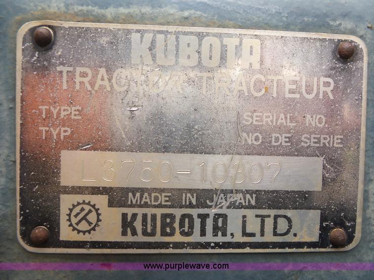 image for item BK9627 Kubota L3750 tractor