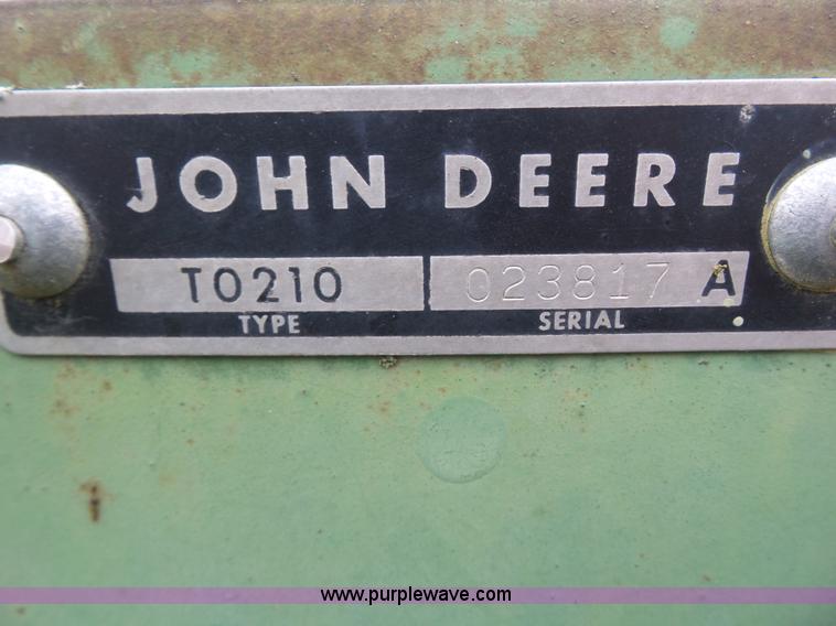 image for item BZ9846 John Deere 210 off-set disk