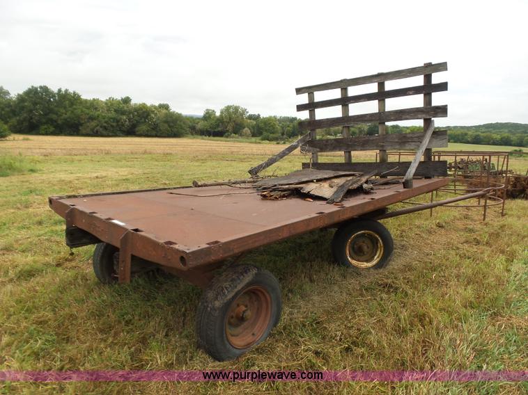 image for item CD9432 Shop built hay trailer