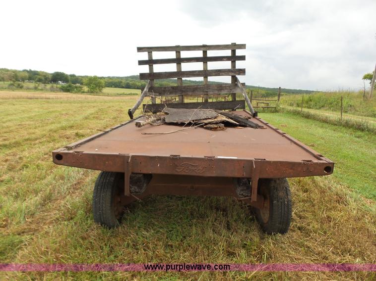 image for item CD9432 Shop built hay trailer