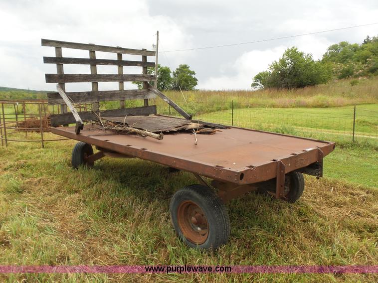 image for item CD9432 Shop built hay trailer