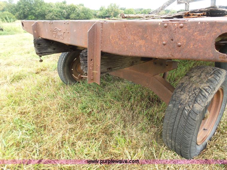 image for item CD9432 Shop built hay trailer