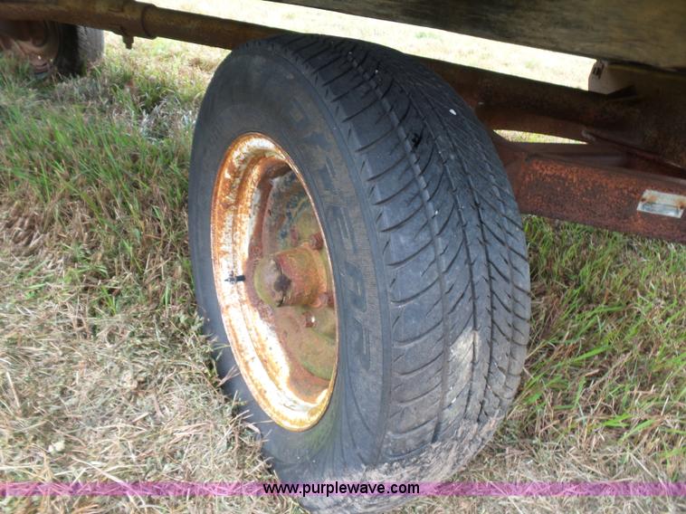 image for item CD9432 Shop built hay trailer