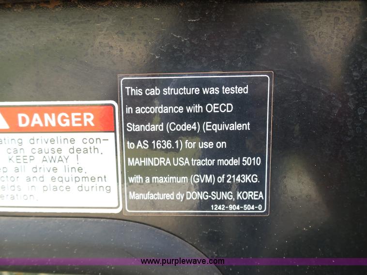 image for item DB4519 2014 Mahindra 5010HST MFWD tractor