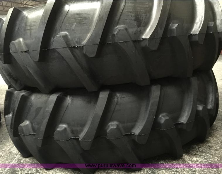 image for item F1886 (2) 20.8-38-14 PR tractor tires