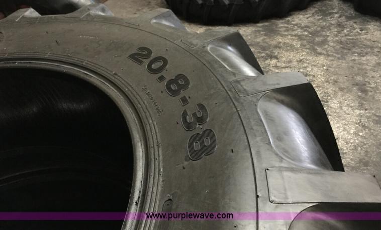 image for item F1886 (2) 20.8-38-14 PR tractor tires