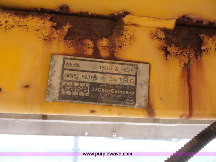 image for item K1612 Case 580B Construction King landscape tractor