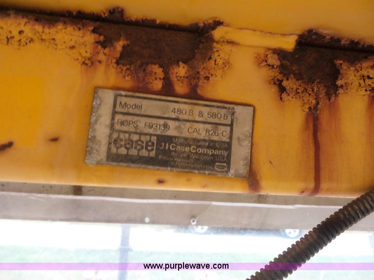 image for item K1612 Case 580B Construction King landscape tractor