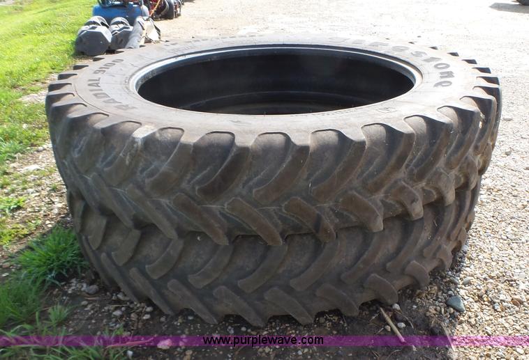 image for item K2146 (2) Firestone Radial 9100 IF380/105R50 tires