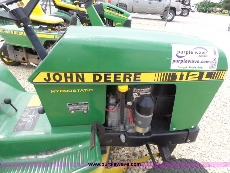 image for item K3083 John Deere 112L lawn mower