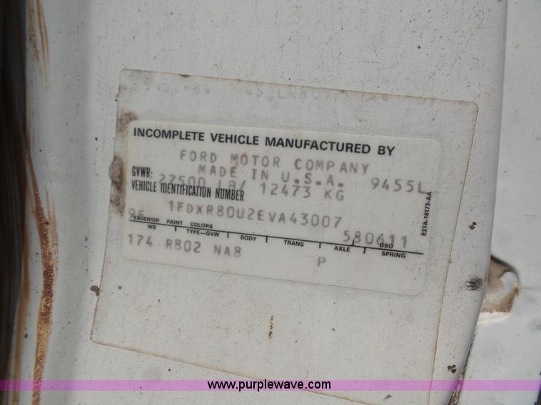 image for item K3602 1984 Ford 8000 Agritruck 1554 applicator truck