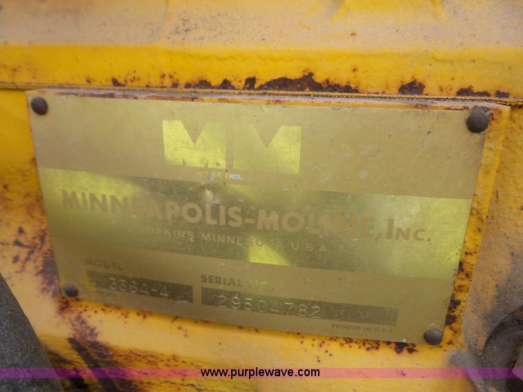 image for item K3611 1969 Minneapolis Moline Super M670 tractor