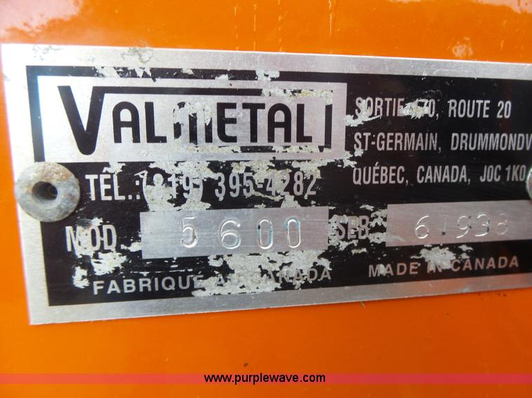 image for item K5705 2014 Valmetal Agri Chopper 5600  bale processor