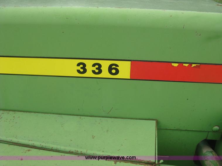 image for item L3844 John Deere 336 small square baler