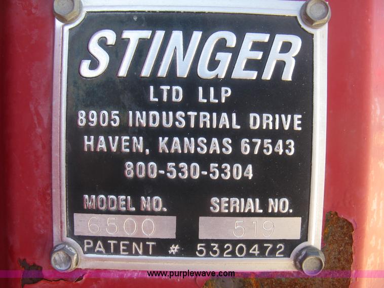 image for item L3860 2010 Stinger 6500 stack wagon