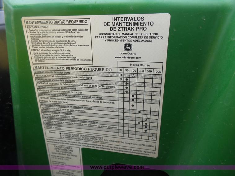 image for item L4772 2015 John Deere Z910A Ez-Trak Z-Trak Pro ZTR lawn mower