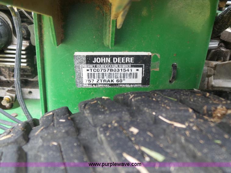 image for item L4773 John Deere 757 ZTR lawn mower
