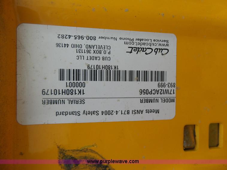 image for item L4774 2013 Cub Cadet RZT ZTR lawn mower