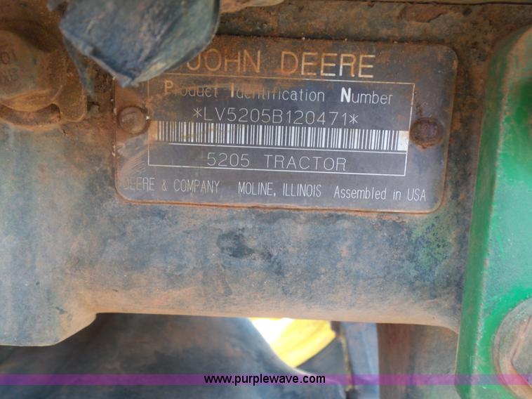 image for item L4779 John Deere 5205 MFWD tractor
