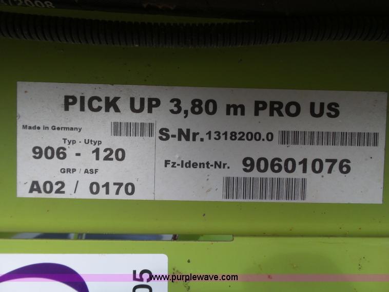 image for item L6605 Claas 380 pickup head