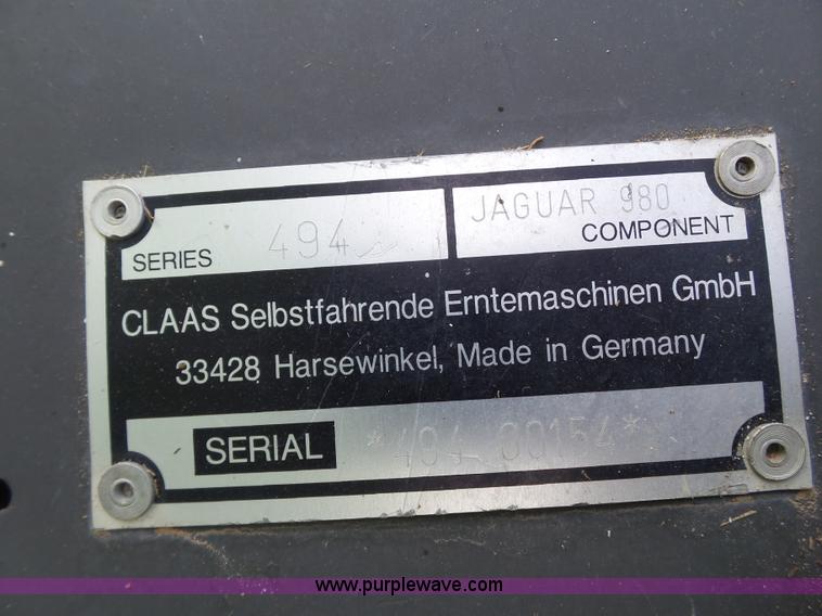 image for item L6607 2008 Claas 980 forage harvester