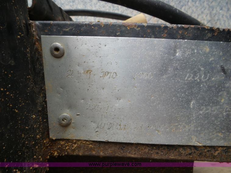 image for item L6974 2010 shop built fuel trailer