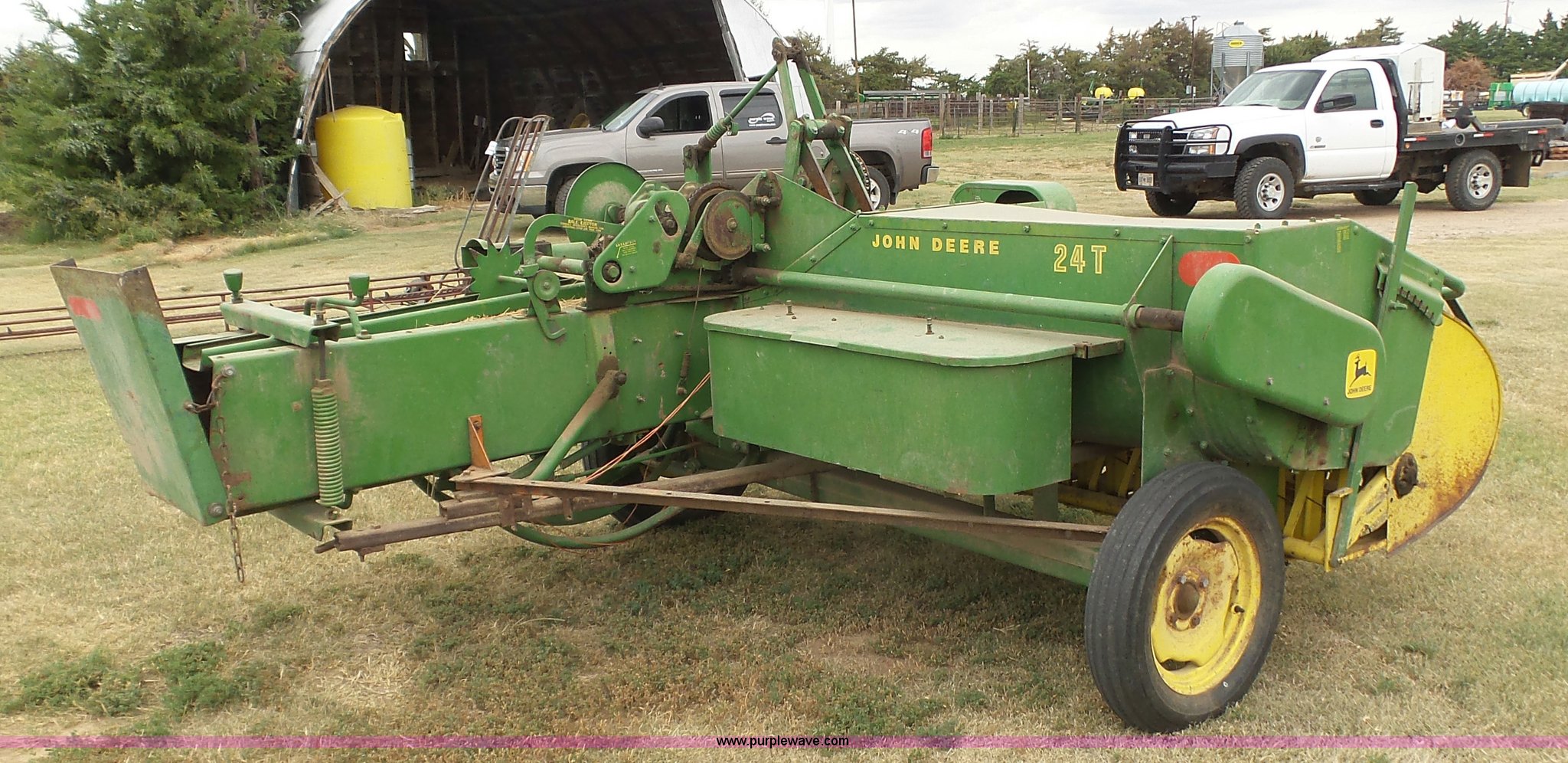 John Deere 24T small square baler in Spearville, KS Item DA4512 sold