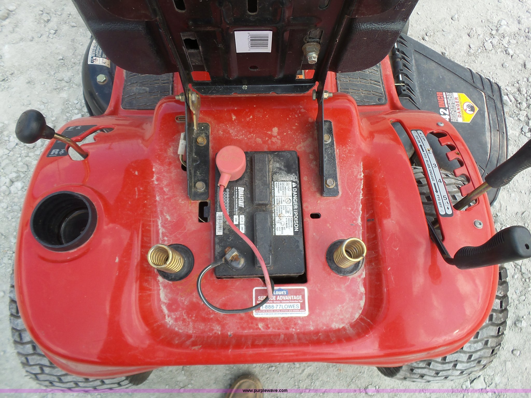 2010 TroyBilt lawn mower in Shawnee, OK Item L4781 sold Purple Wave