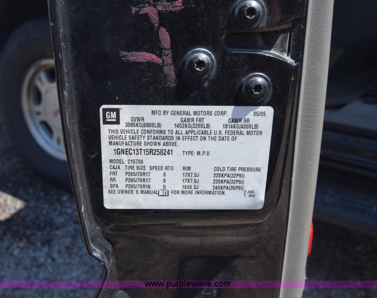 image for item AR9524 2005 Chevrolet Tahoe SUV