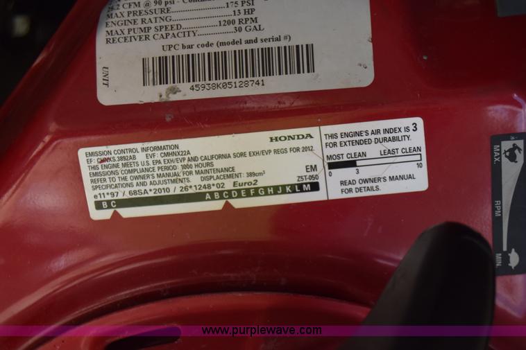 image for item AS9652 North Star air compressor