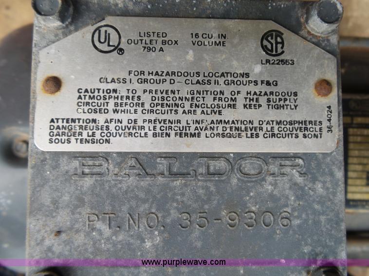 image for item BM9665 (2) Baldor electric motors