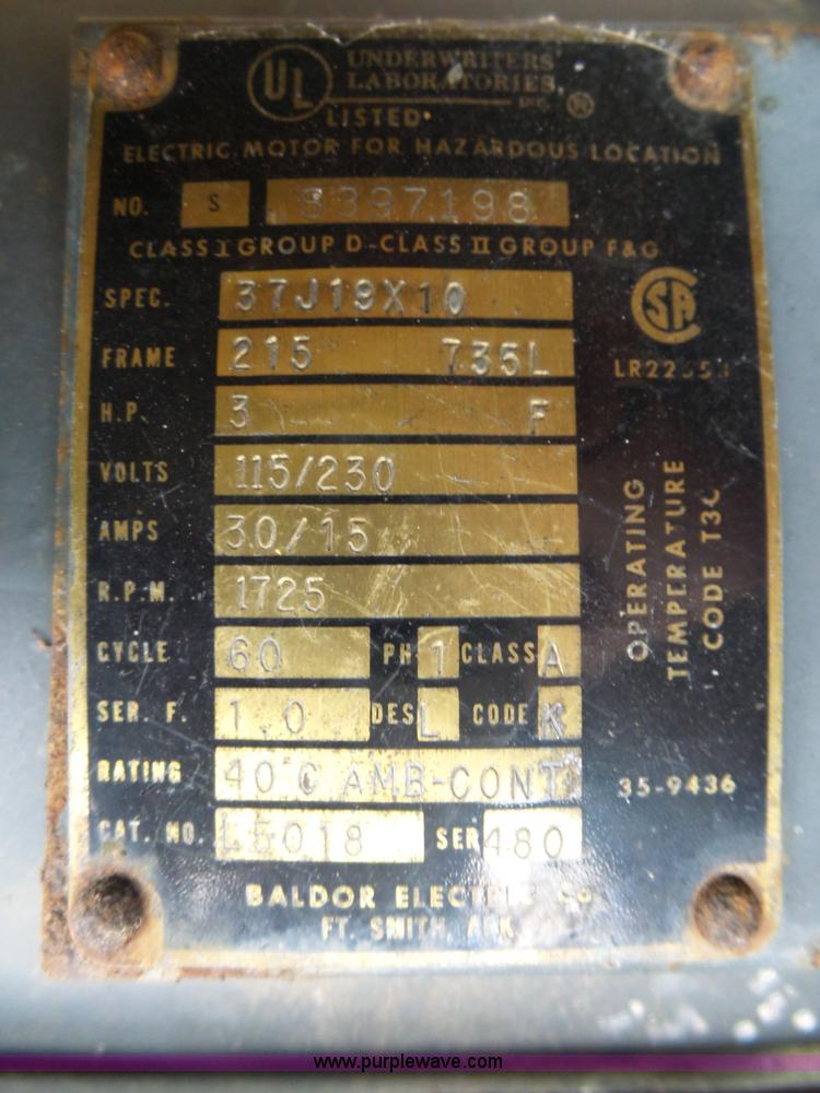 image for item BM9665 (2) Baldor electric motors