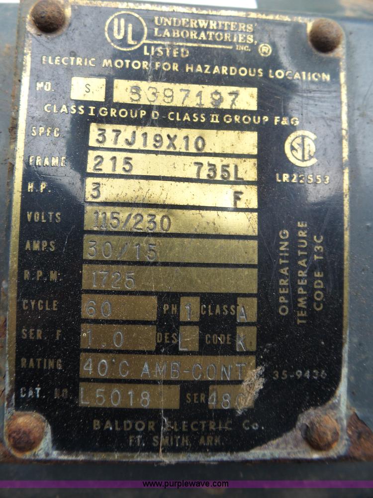 image for item BM9665 (2) Baldor electric motors