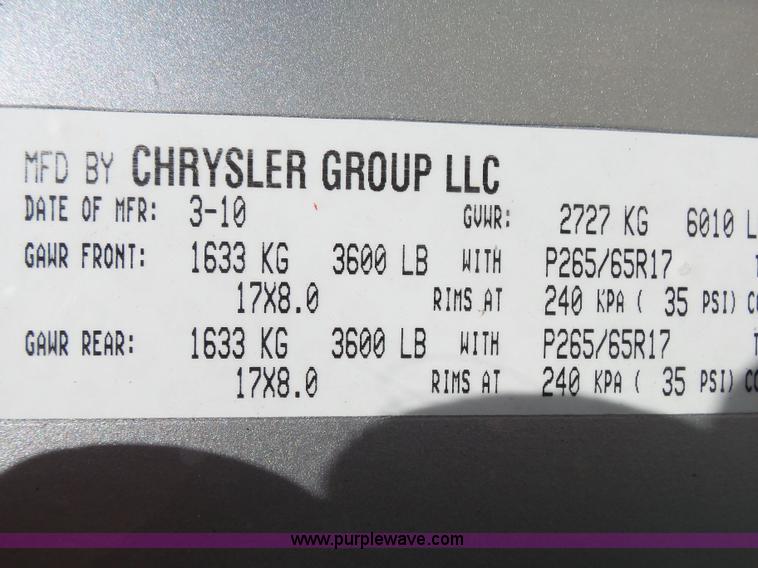 image for item BM9672 2010 Dodge Dakota Crew Cab pickup truck