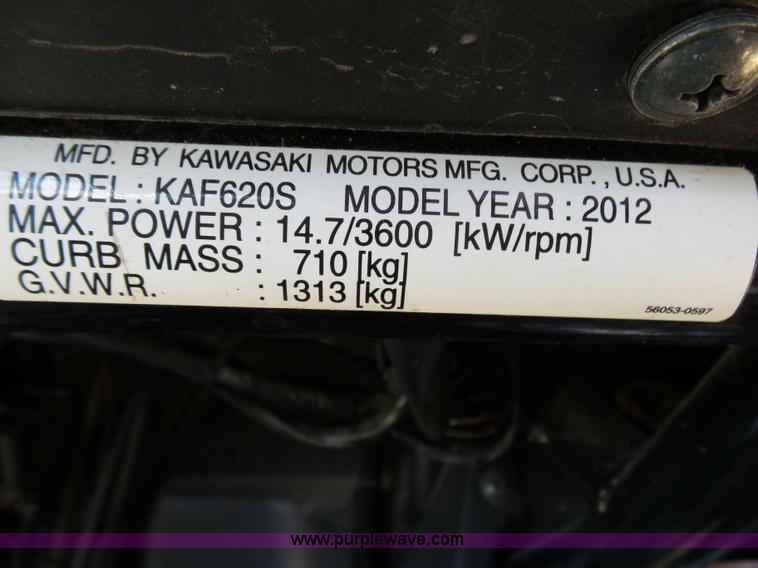 image for item BM9684 2012 Kawasaki 4010 utility vehicle