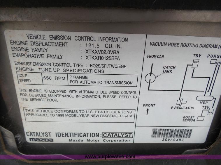 image for item BY9575 1999 Mazda 626 ES