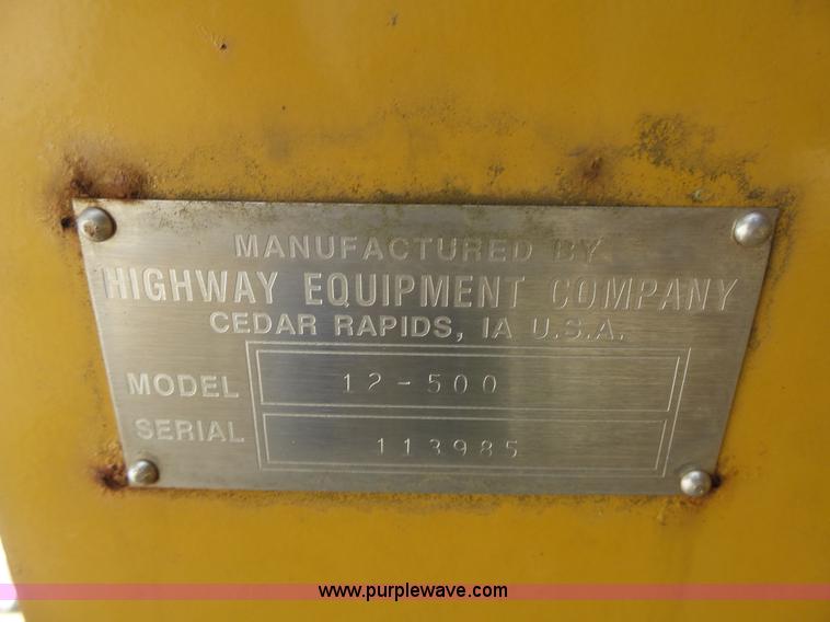 image for item CC9341 Hi-way E12500 spreader