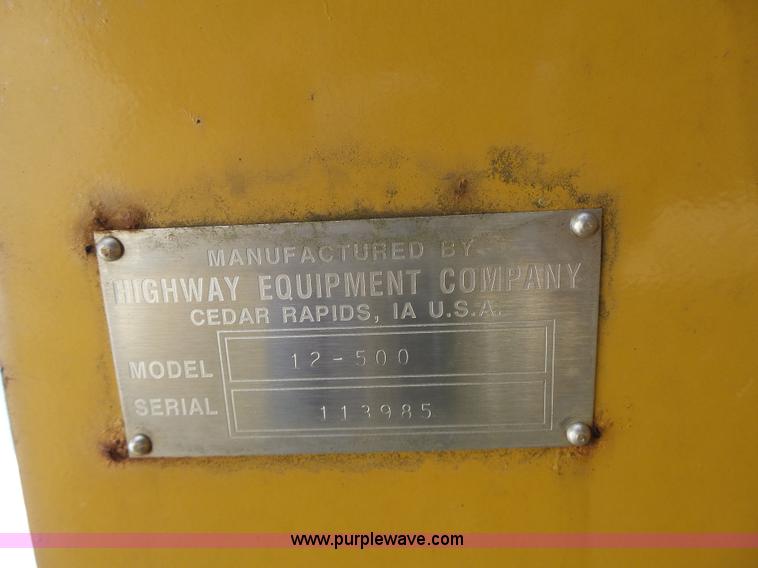 image for item CC9341 Hi-way E12500 spreader