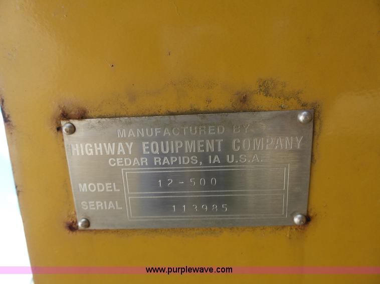 image for item CC9341 Hi-way E12500 spreader