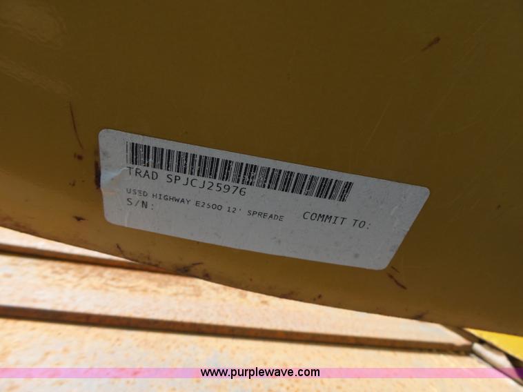 image for item CC9341 Hi-way E12500 spreader